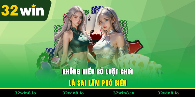 Không hiểu rõ luật chơi là sai lầm phổ biến