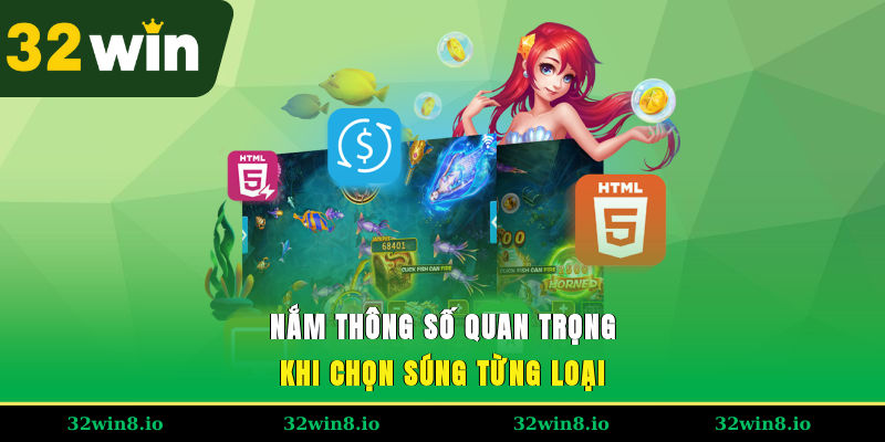 Nắm thông số quan trọng khi chọn súng từng loại